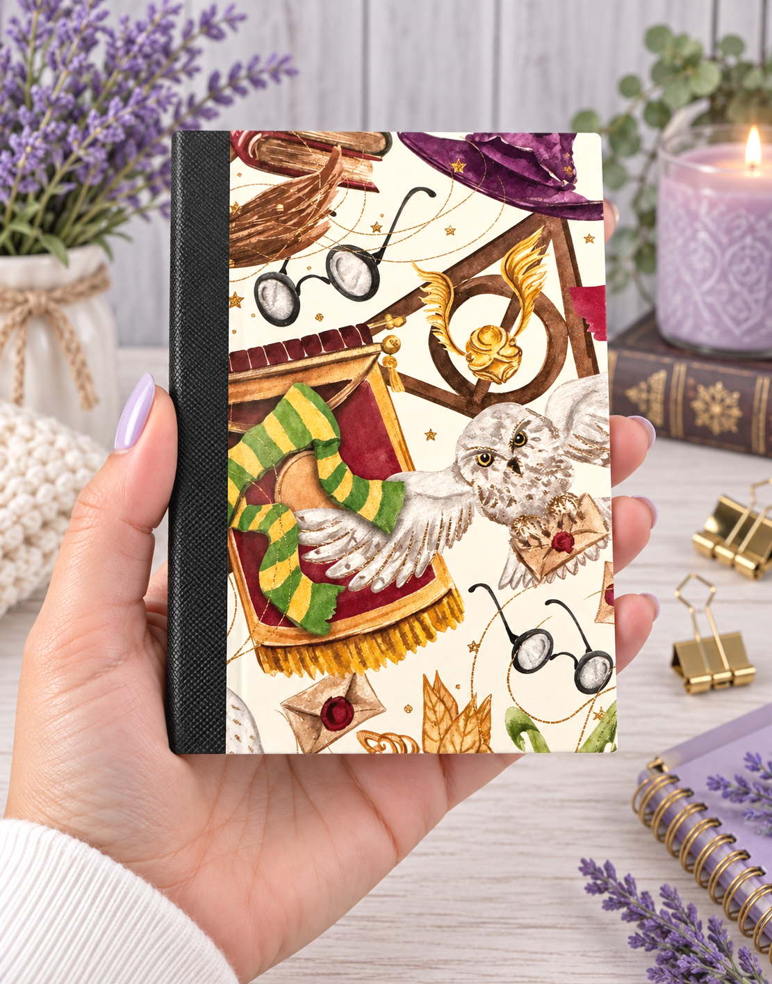 Decorative Vinyl Covered MINIATURE Composition Notebook Harry Potter 1