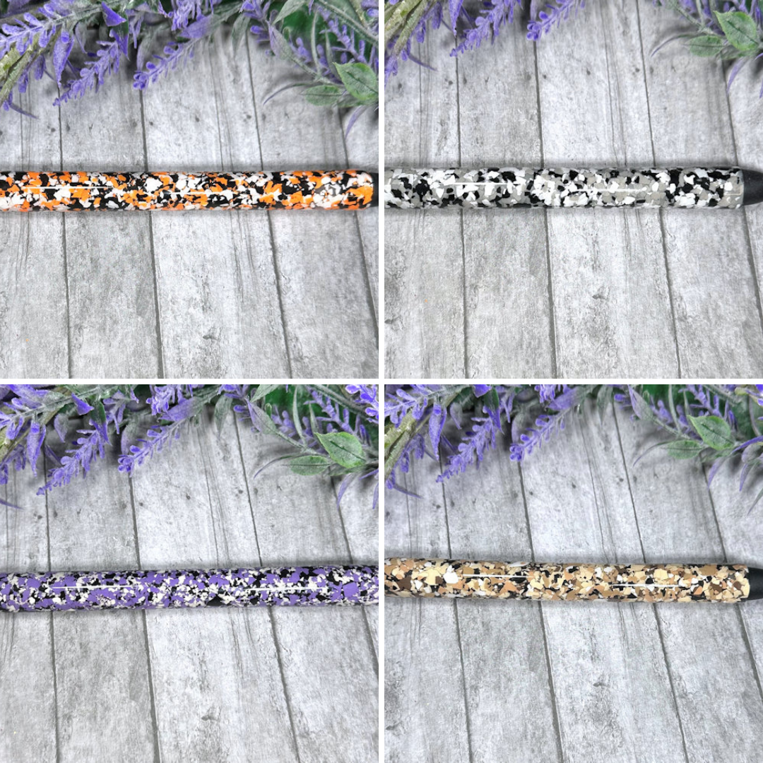 Custom Order Handmade Man Glitter Camouflage pens with free refill