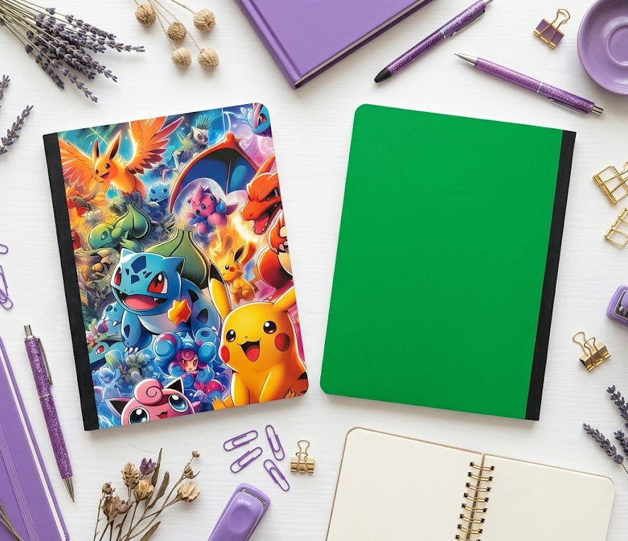 Decorative Vinyl Covered Composition Notebook Pokemon