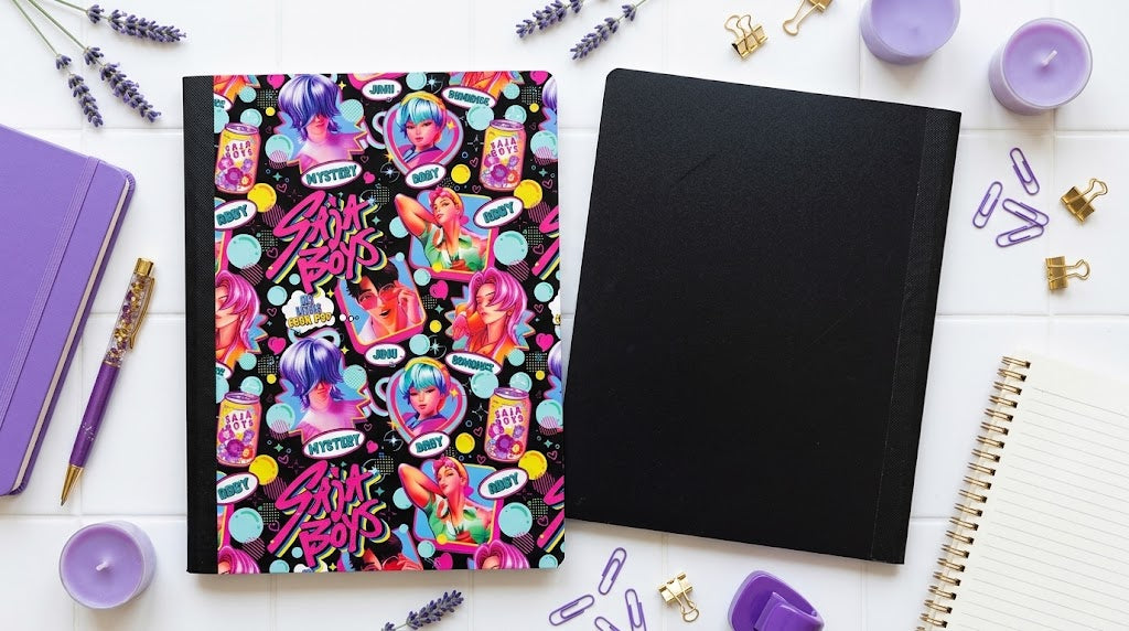 Decorative Vinyl Covered Composition Notebook Saja Boys