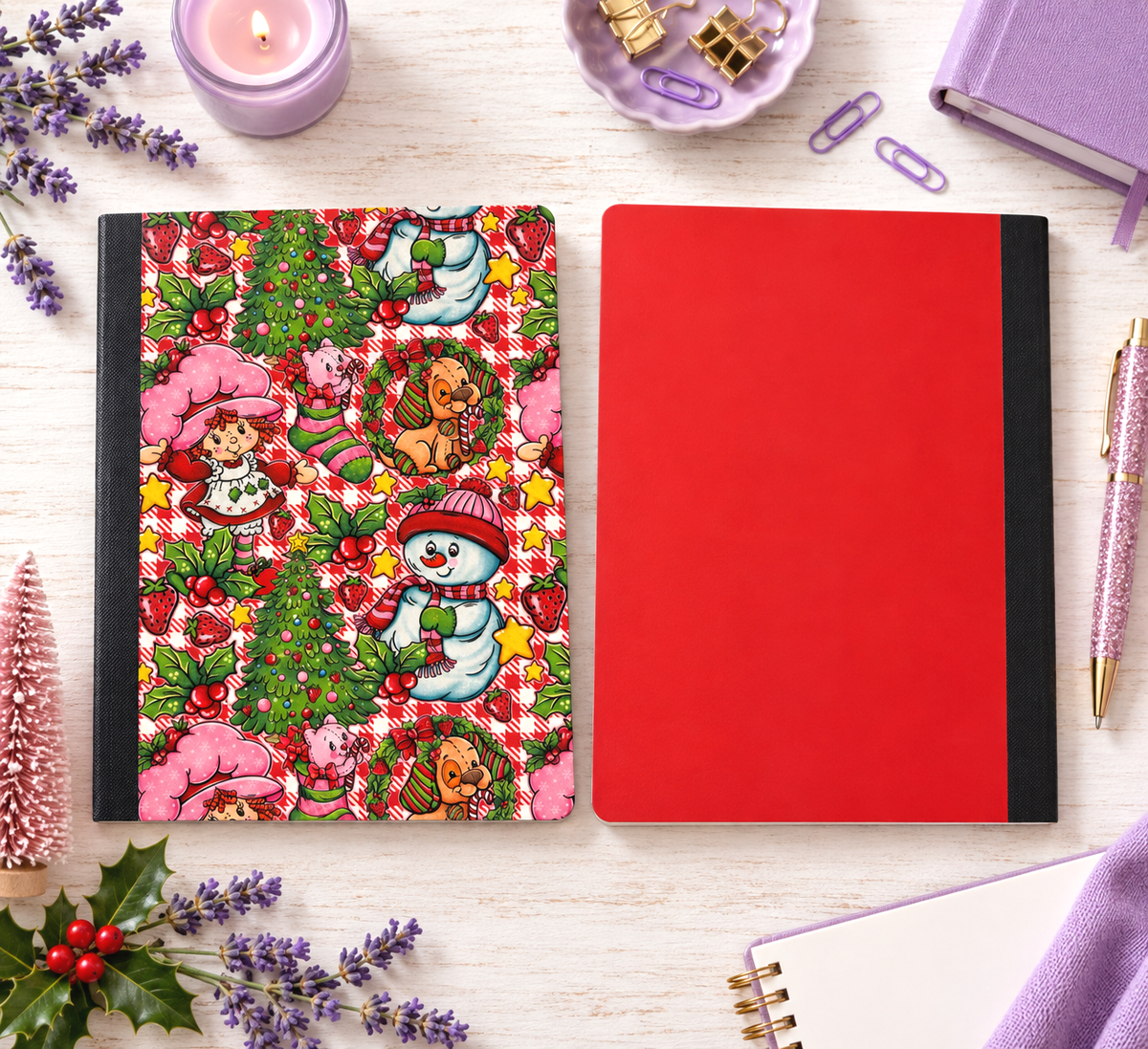 Decorative Vinyl Covered Composition Notebook Strawberry Shortcake 2