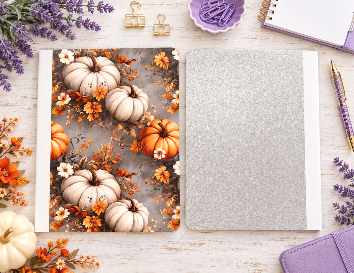 Decorative Vinyl Covered Composition Notebook Pumpkins 2