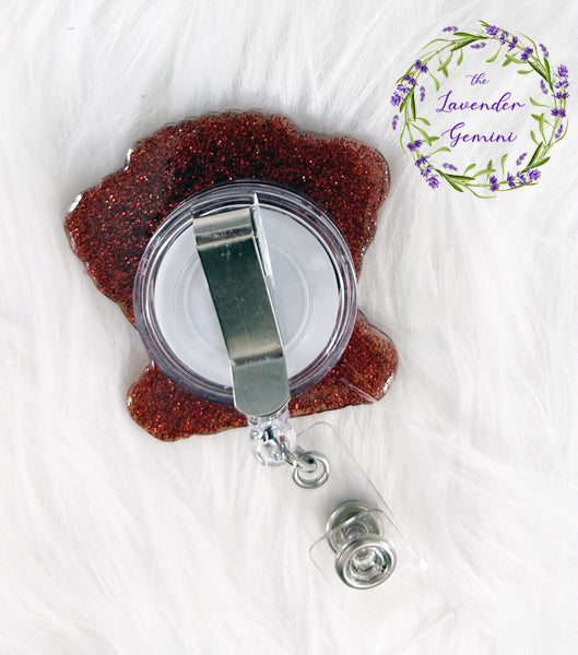Handmade 4th of July Patriotic ID badge reel
