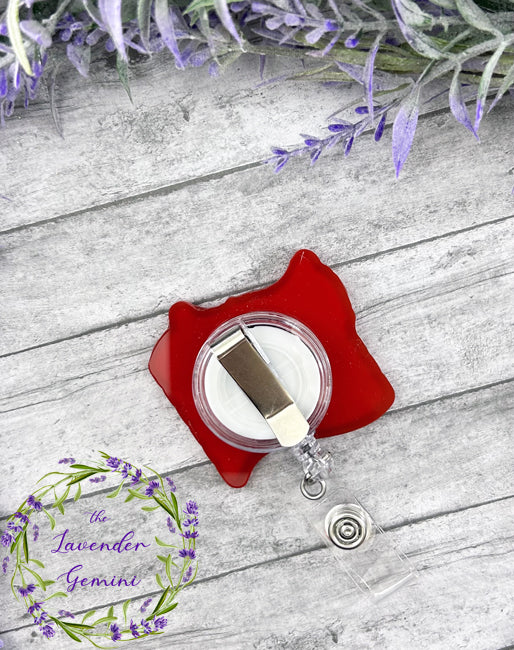 Handmade Patriotic USA Flag Badge Reel