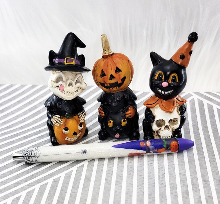 Handmade Halloween glitter pen with free refill