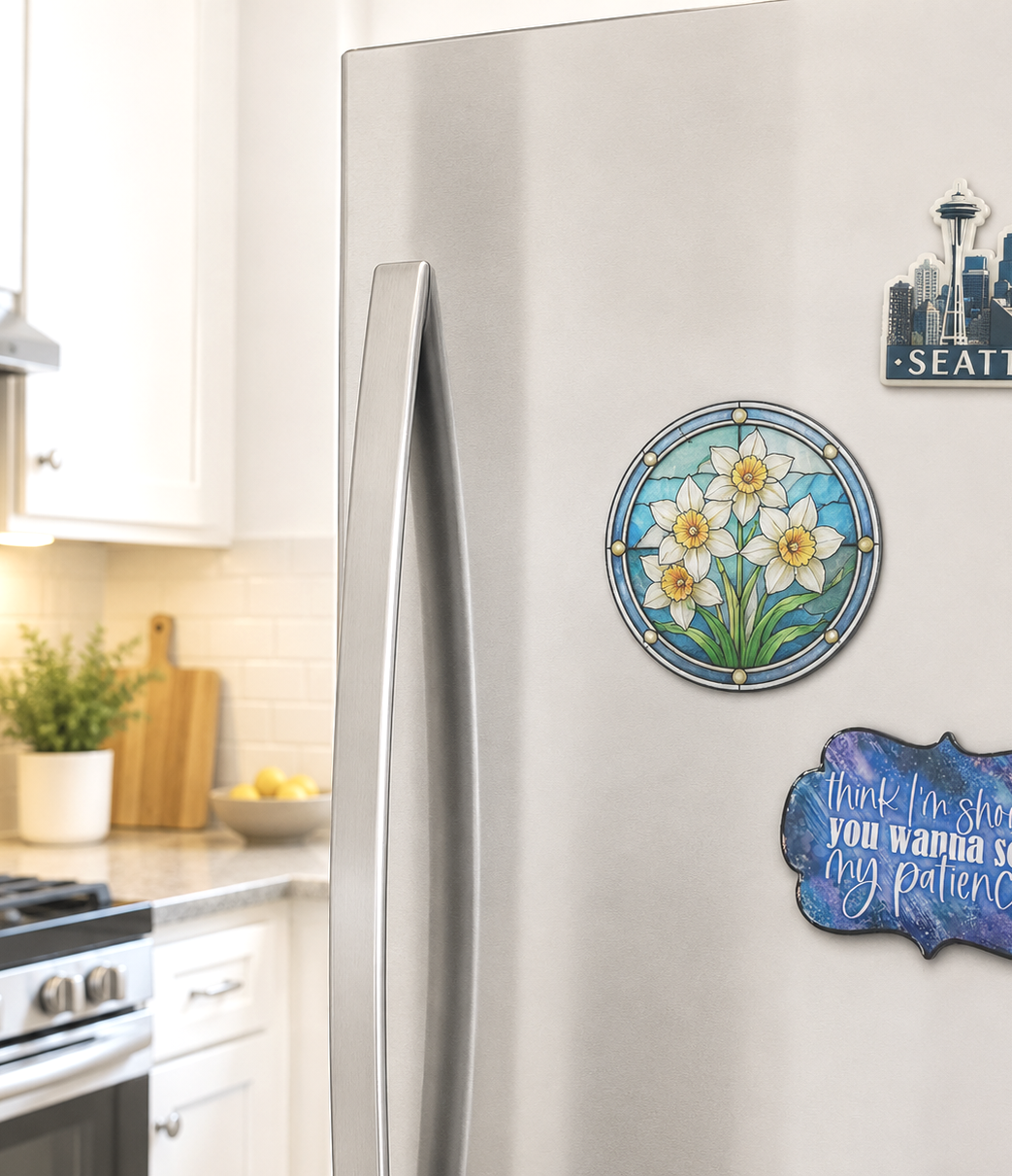 3 inch Daffodil magnet