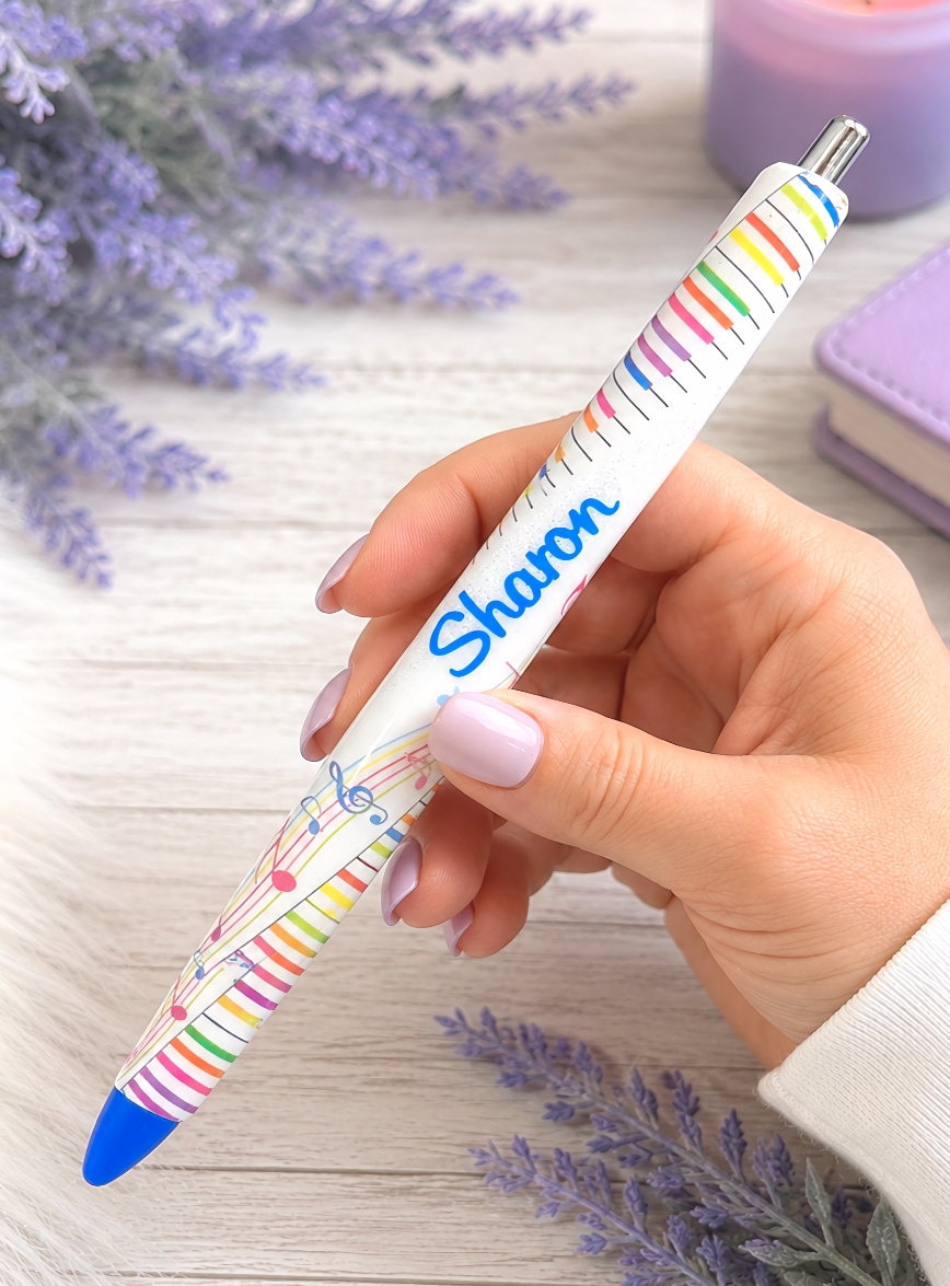 RESERVED LISTING glitter pen with free refill
