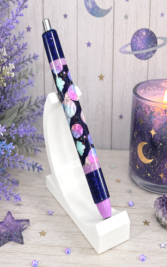Handmade Galaxy Horizontal glitter pen with free refill
