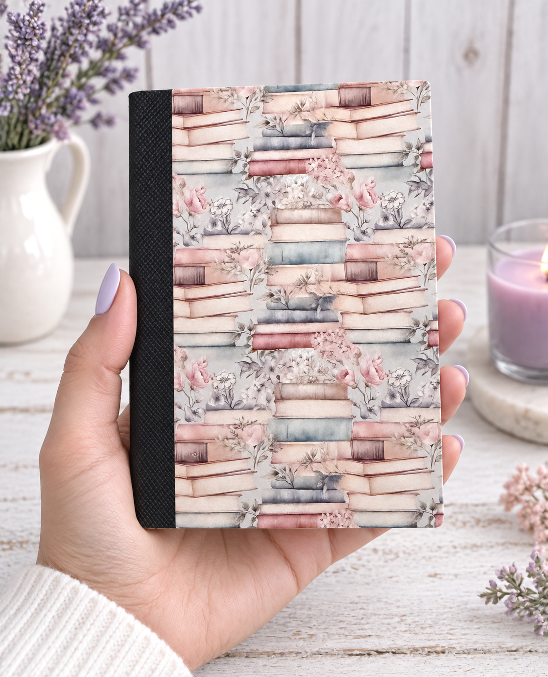 Decorative Vinyl Covered MINIATURE Composition Notebook Pastel Books