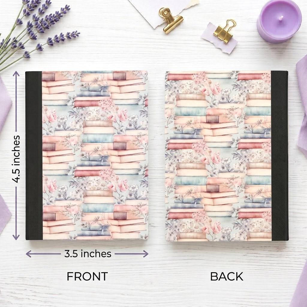 Decorative Vinyl Covered MINIATURE Composition Notebook Pastel Books