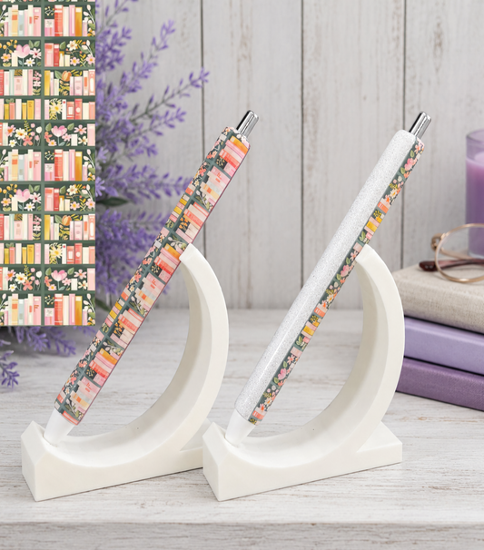 Handmade Book Lover Pen  glitter pen with free refill 1
