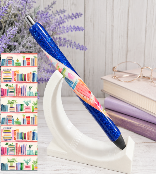 Handmade Book Lover Pen  glitter pen with free refill 2