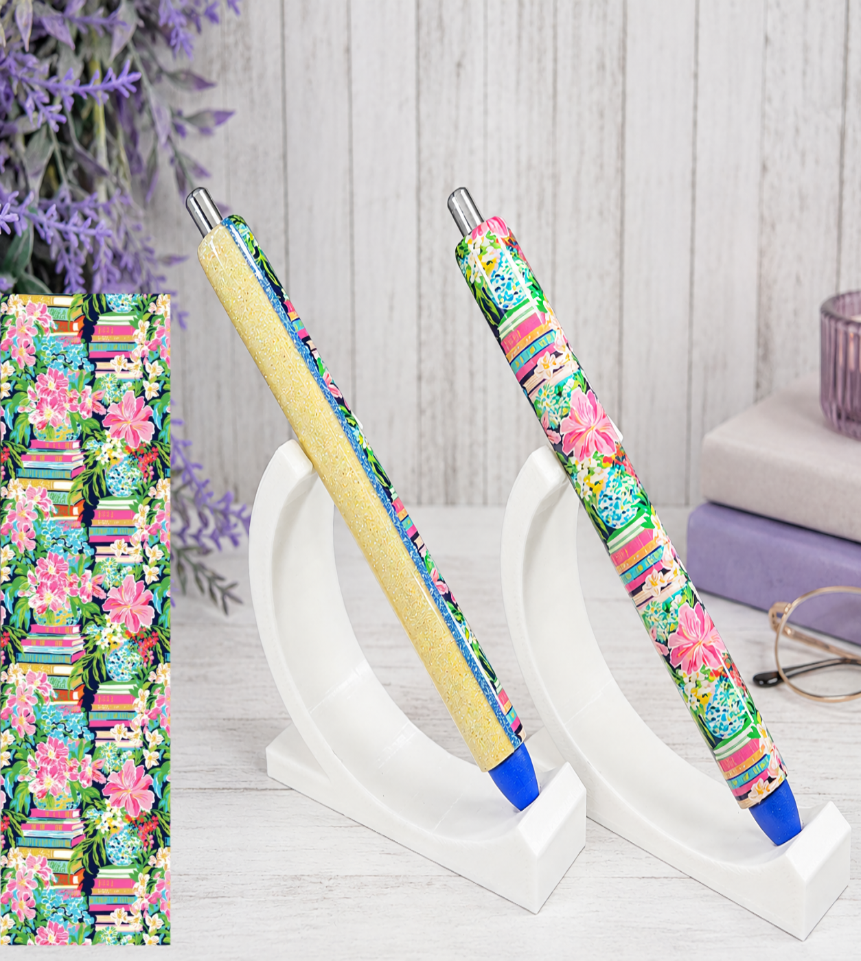 Handmade Book Lover Pen  glitter pen with free refill 3