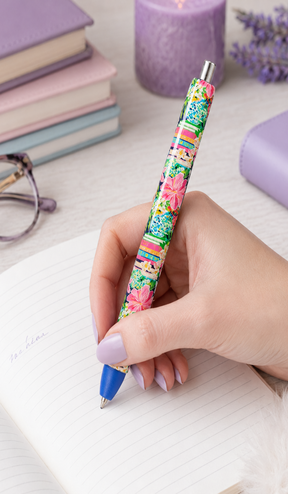Handmade Book Lover Pen  glitter pen with free refill 3