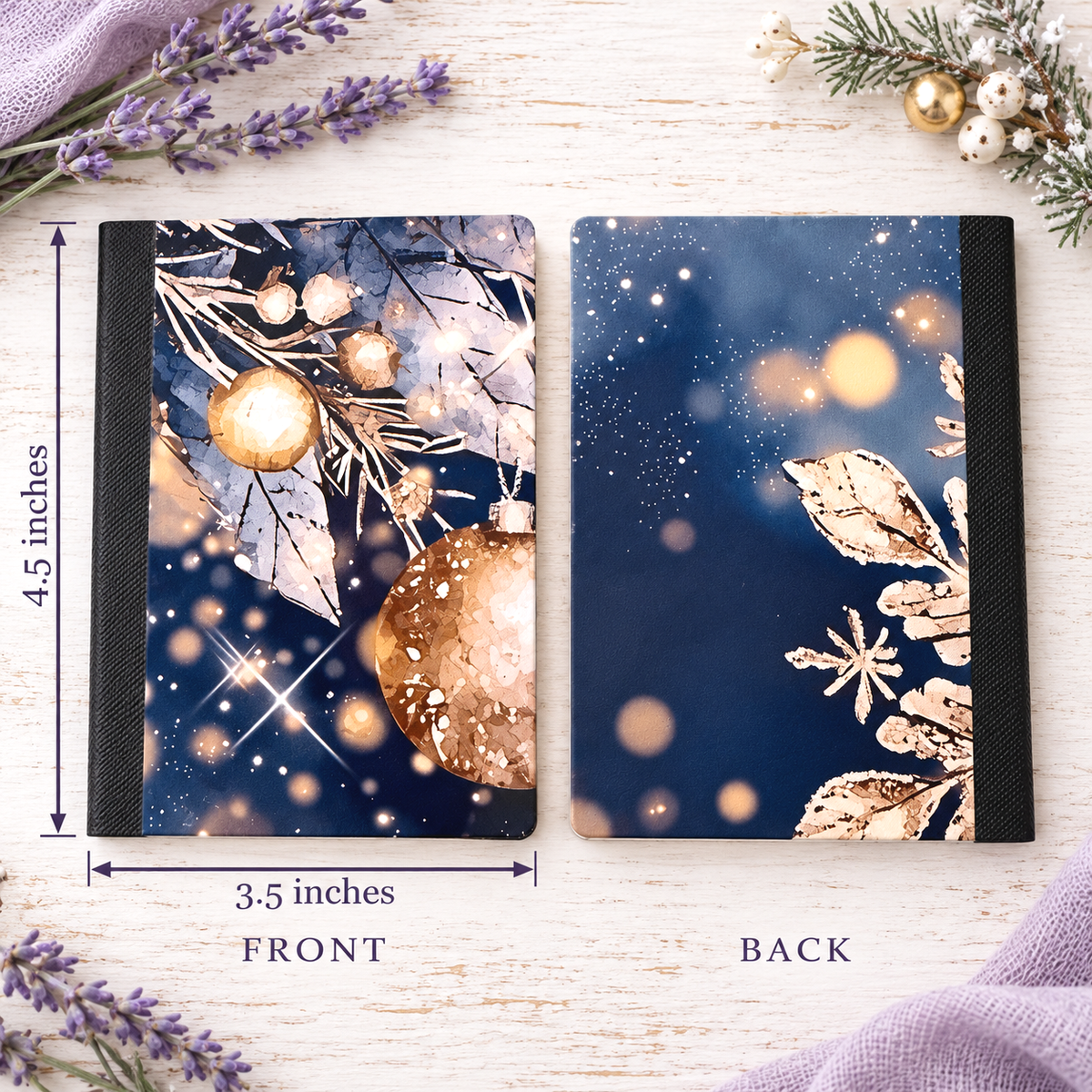 Decorative Vinyl Covered MINIATURE Composition Notebook Ornaments