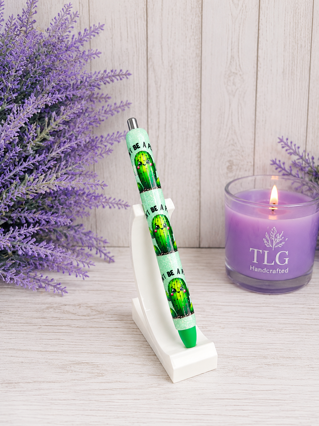 Handmade Don't Ba A Prick glitter pen with free refill