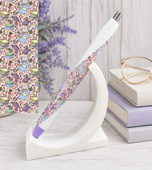 Handmade Book Lover Pen  glitter pen with free refill 6