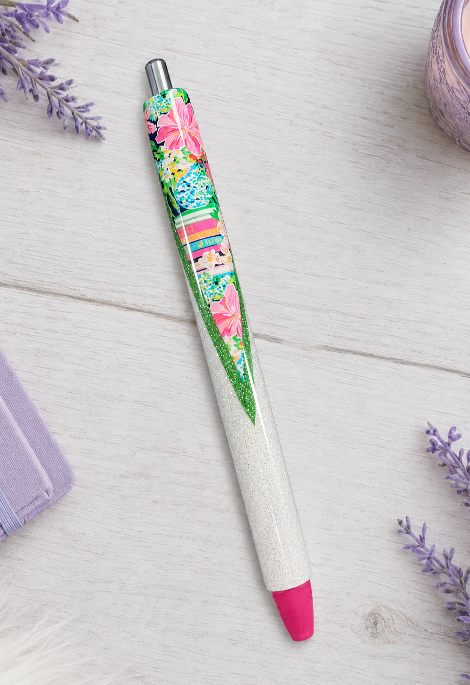 Handmade Book Lover Pen  glitter pen with free refill 7