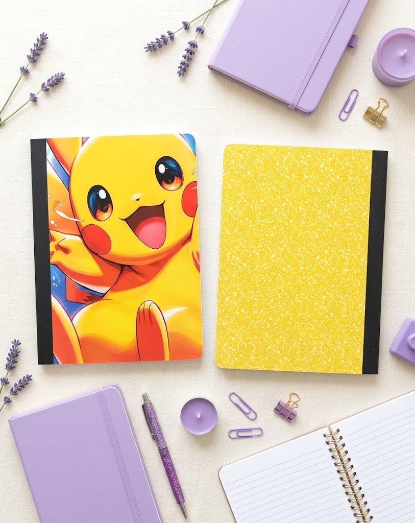 Decorative Vinyl Covered Composition Notebook Picachu