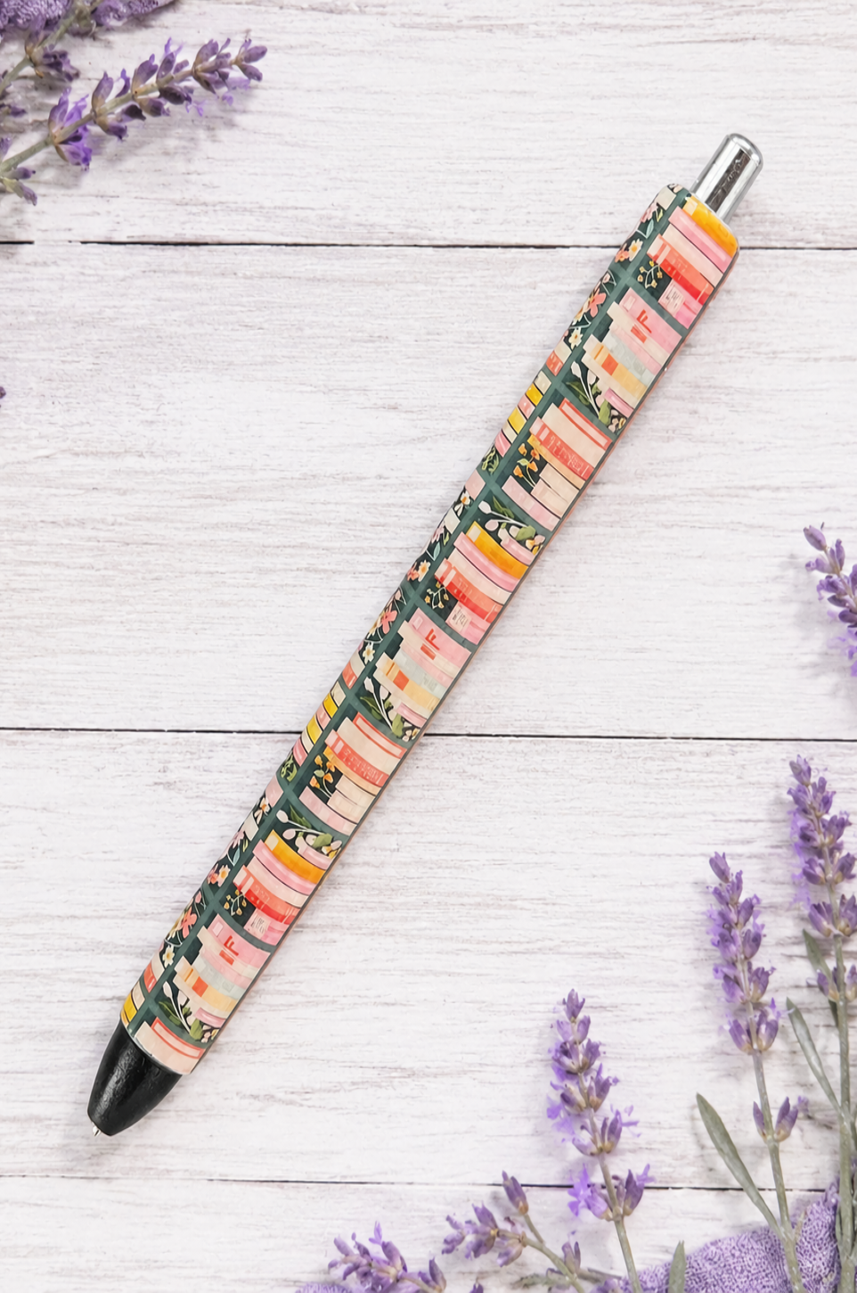 Handmade Book Lover Pen  glitter pen with free refill 12