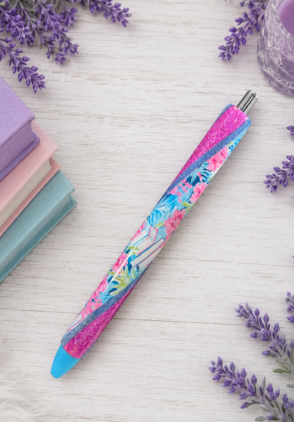Handmade Book Lover Pen  glitter pen with free refill 14