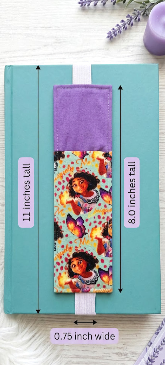 Handsewn Moana Fabric Bookmark with Accessory Pocket
