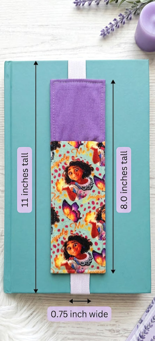 Handsewn Moana Fabric Bookmark with Accessory Pocket