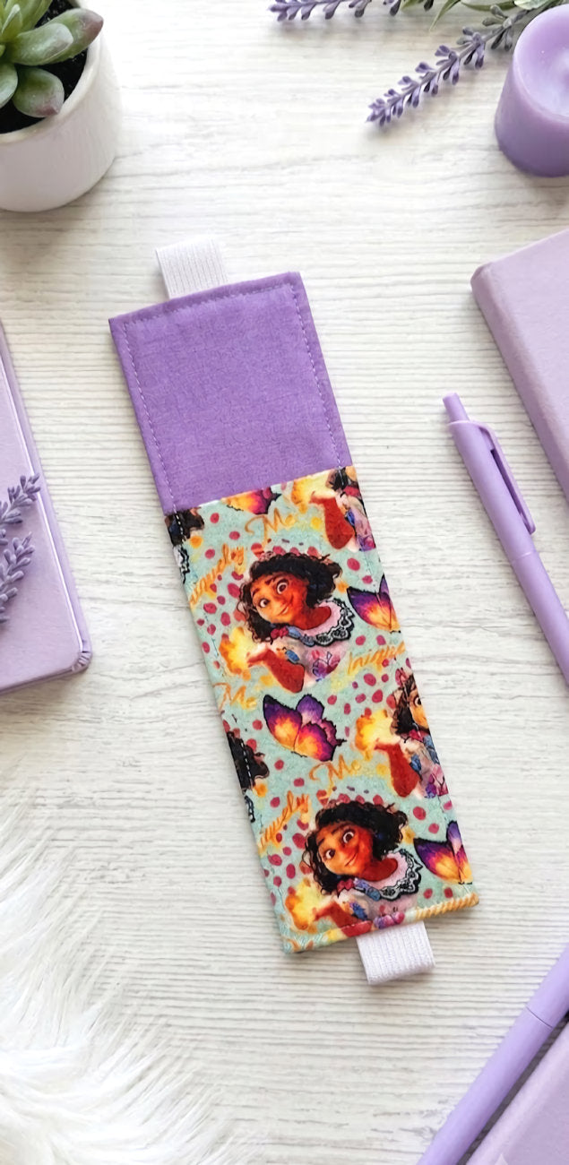 Handsewn Moana Fabric Bookmark with Accessory Pocket
