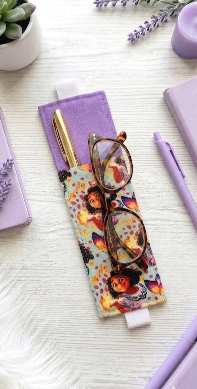 Handsewn Moana Fabric Bookmark with Accessory Pocket