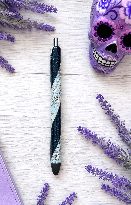 Handmade Sugar Skulls  Washi Tape glitter pen with free refills