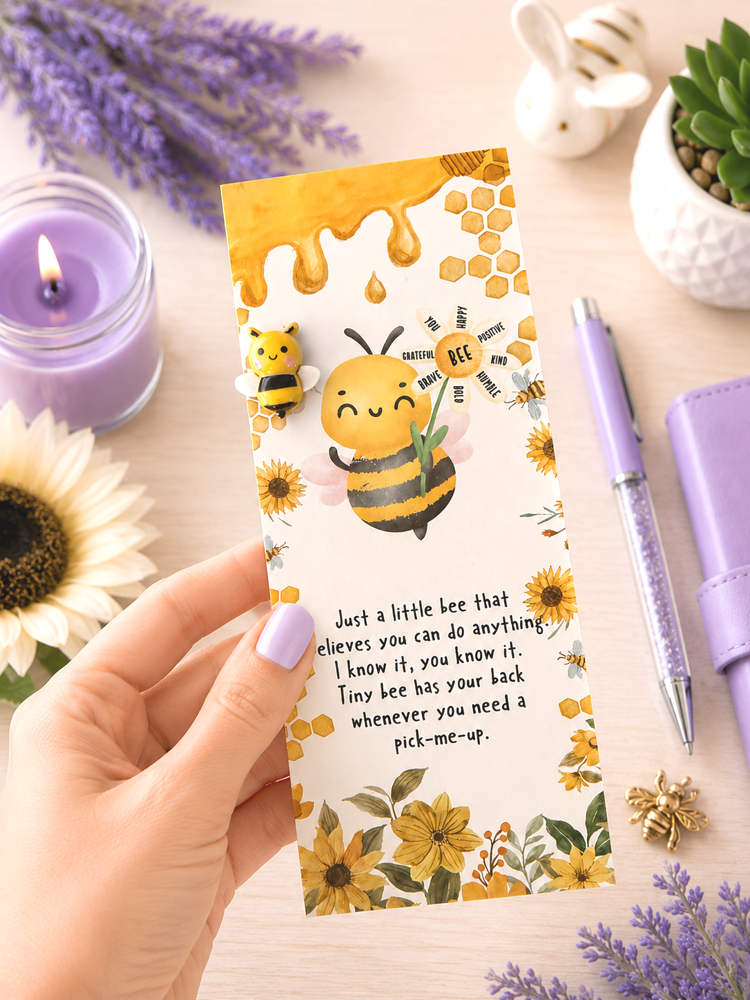 Support Message Cards Bumble Bees