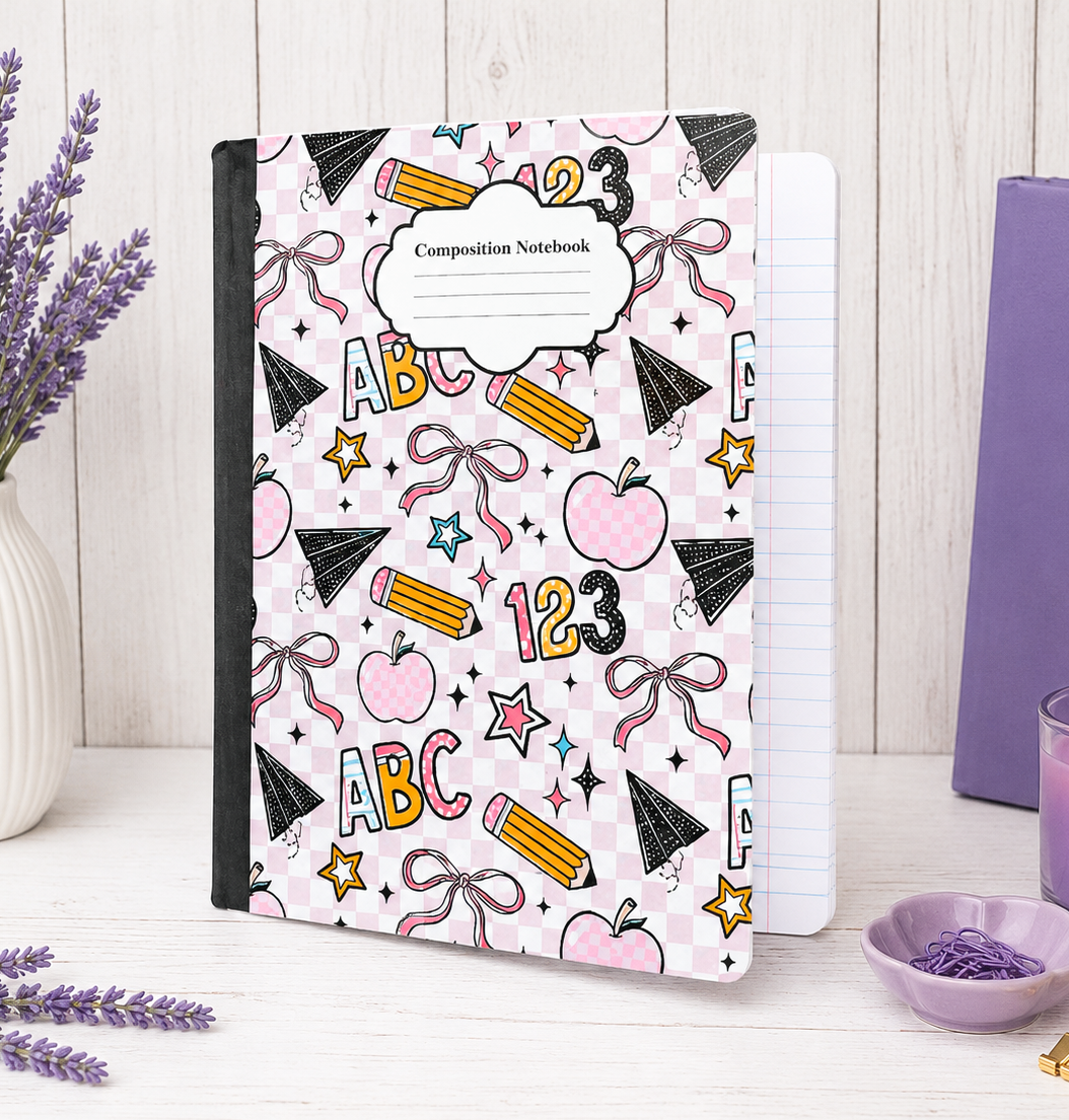Decorative Vinyl Covered Composition Notebook School