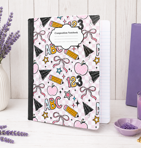Decorative Vinyl Covered Composition Notebook School