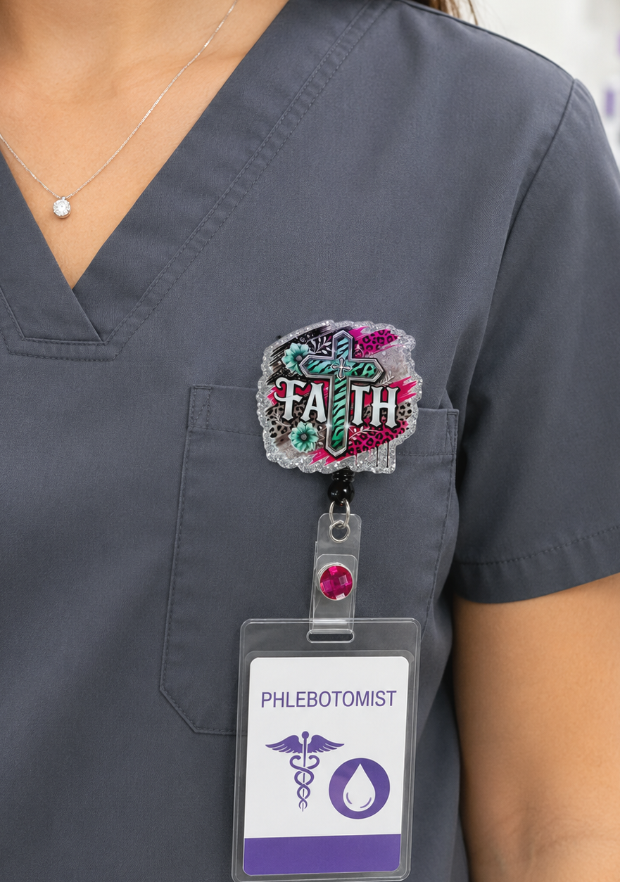 Handmade Faith Badge Reel
