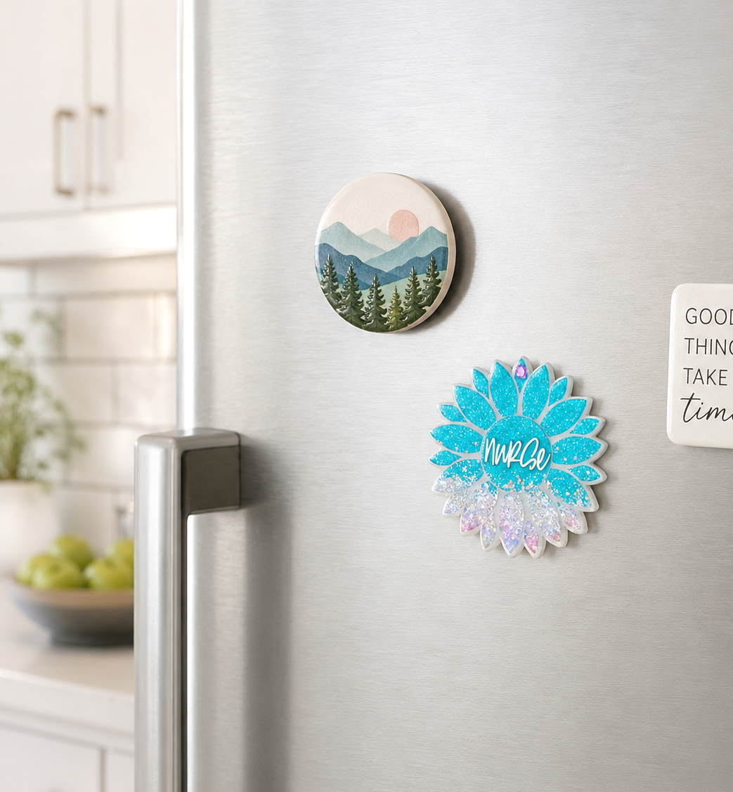 3 inch Nurse Sunflower Shape Beach magnet