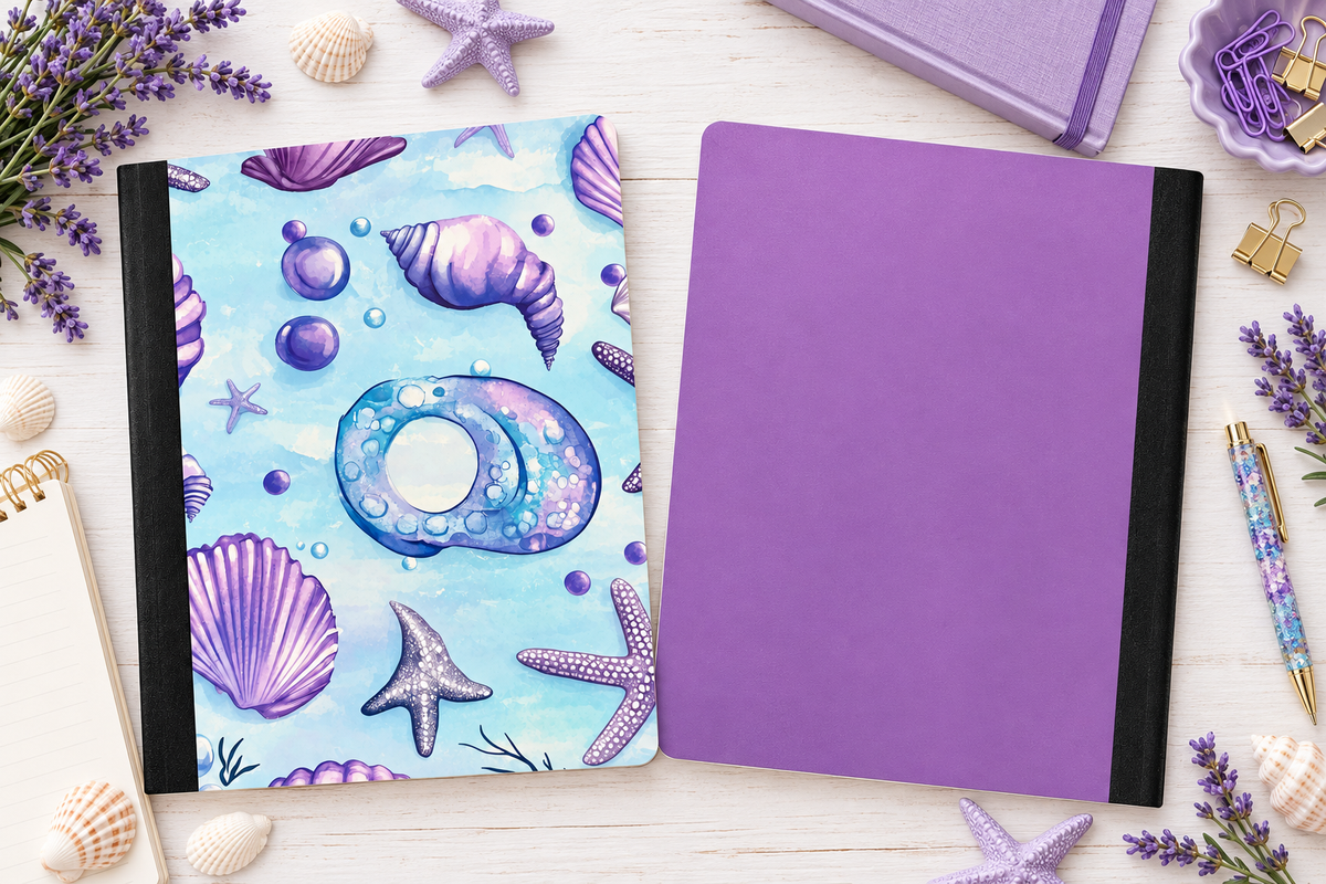 Decorative Vinyl Covered Composition Notebook BEACH