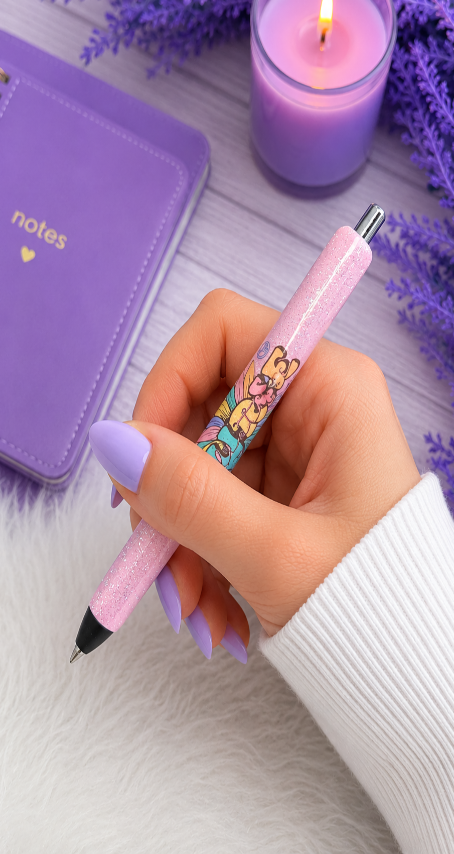 Handmade Pediatric Nurse glitter pen with free refill