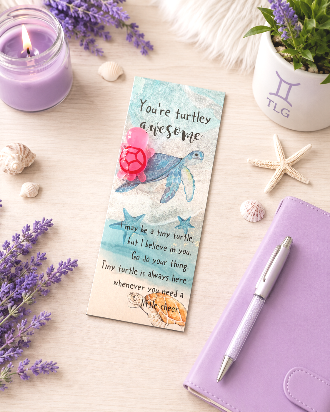 Support Message Cards Sea Turtle