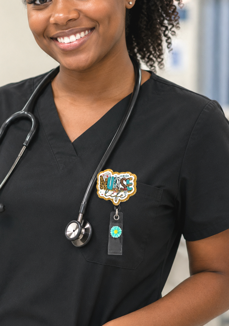 Handmade Nurse Life Badge Reel