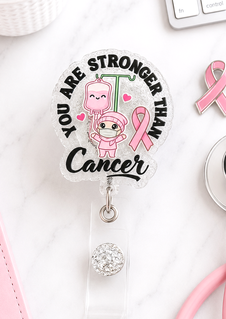 Handmade Cancer Awareness Badge Reel 2
