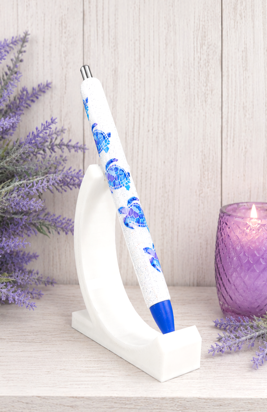 Handmade Sea Turtles glitter pen with free refill 4