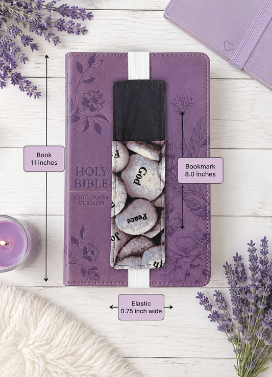 Handsewn Christian Fabric Bookmark with Accessory Pocket