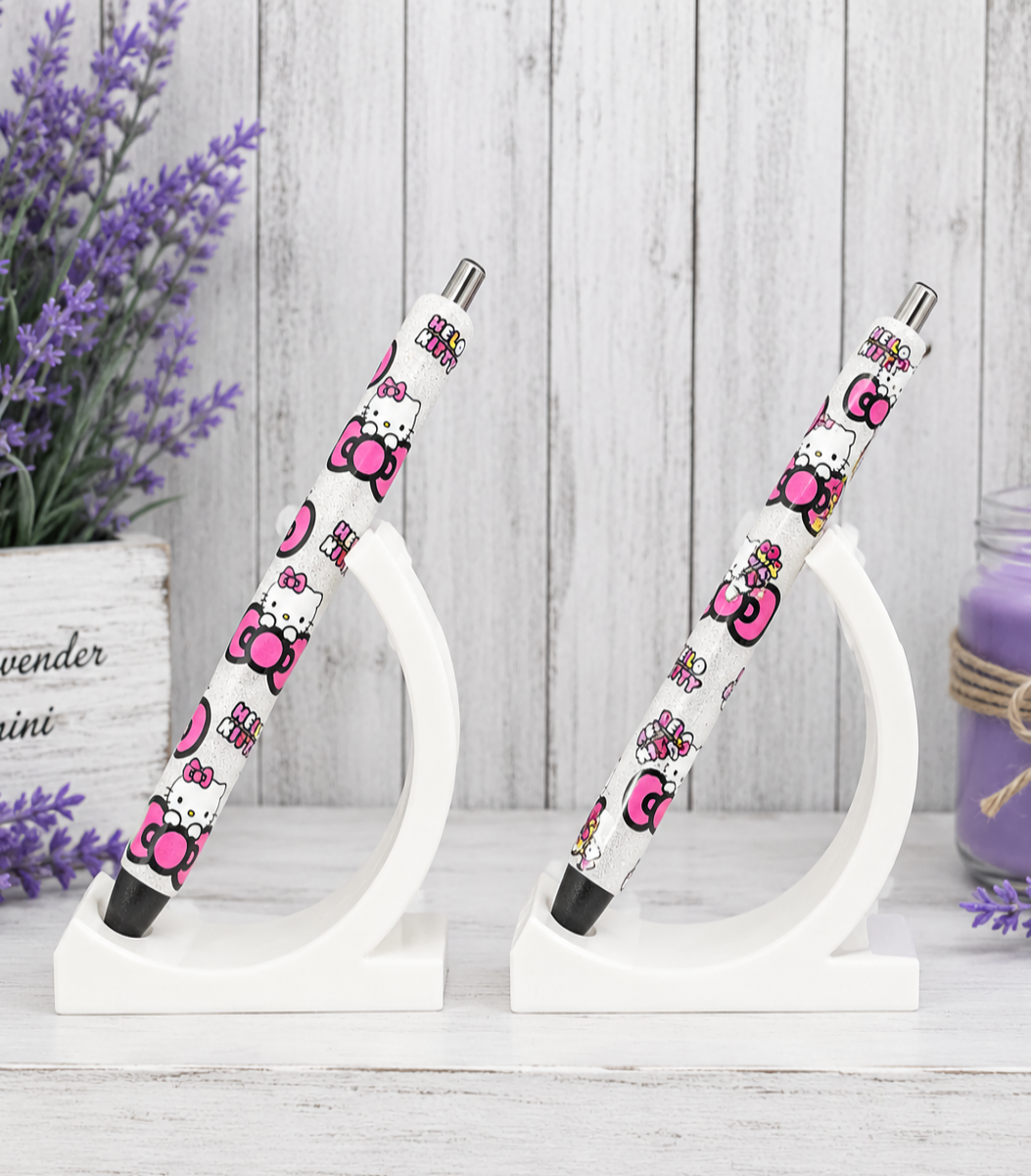 Handmade Hello Kitty glitter pen with free refill