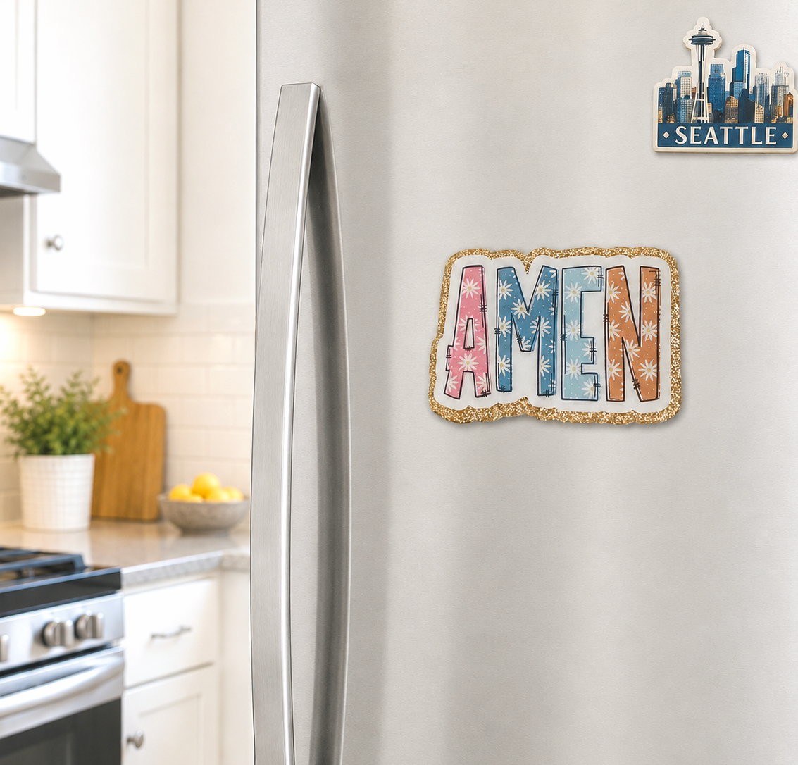 3 inch Amen Magnet