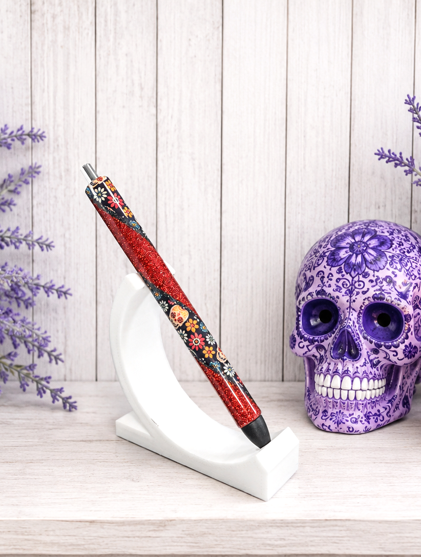 Handmade Sugar Skulls  Washi Tape glitter pen with free refills