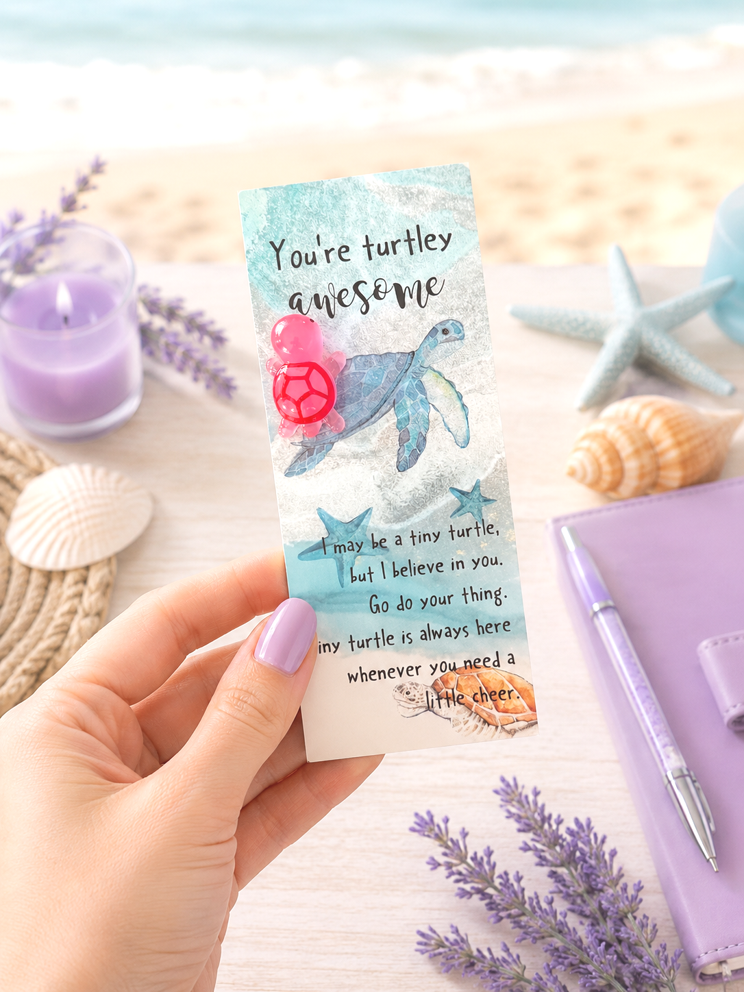 Support Message Cards Sea Turtle
