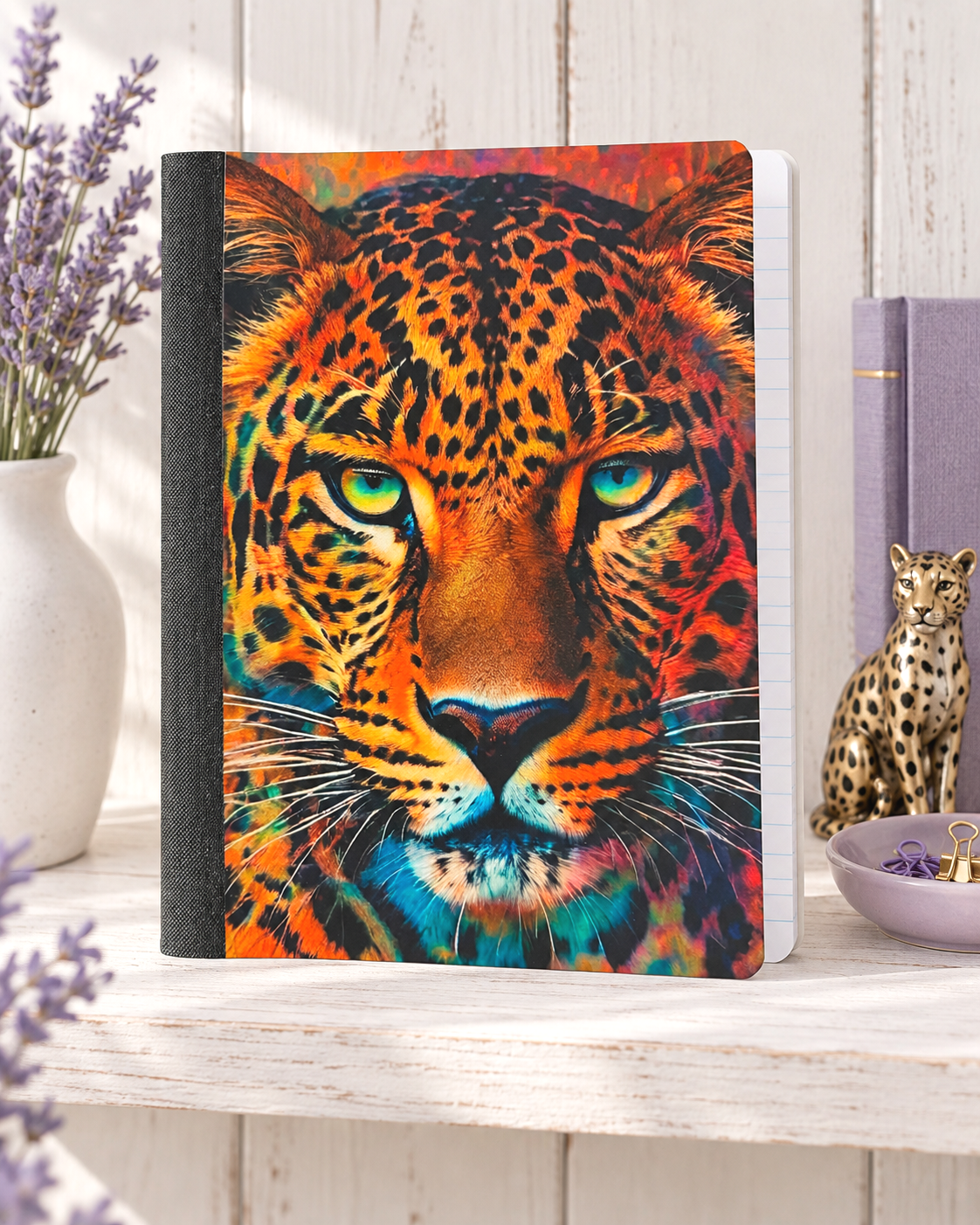Decorative Vinyl Covered Composition Leopard