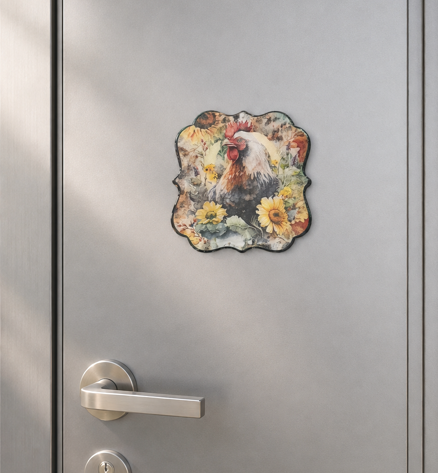 3 inch Rooster magnet