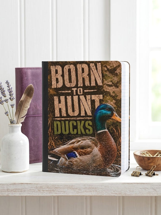 Decorative Vinyl Covered Composition Notebook Duck Hunting