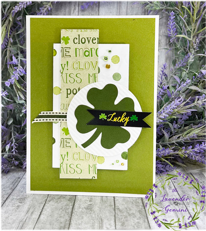 Handmade St Patricks Day Shamrock Card 1